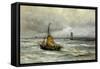 Off the Coast-Hendrik William Mesdag-Framed Stretched Canvas