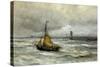 Off the Coast-Hendrik William Mesdag-Stretched Canvas
