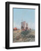Off The Dutch Coast, 1896-Thomas Bush Hardy-Framed Giclee Print