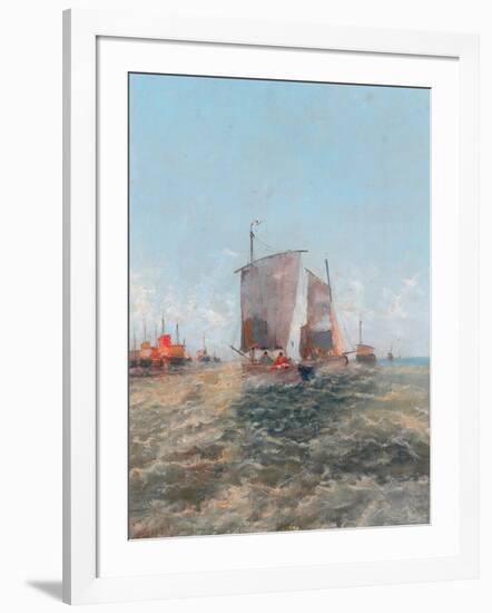 Off The Dutch Coast, 1896-Thomas Bush Hardy-Framed Giclee Print