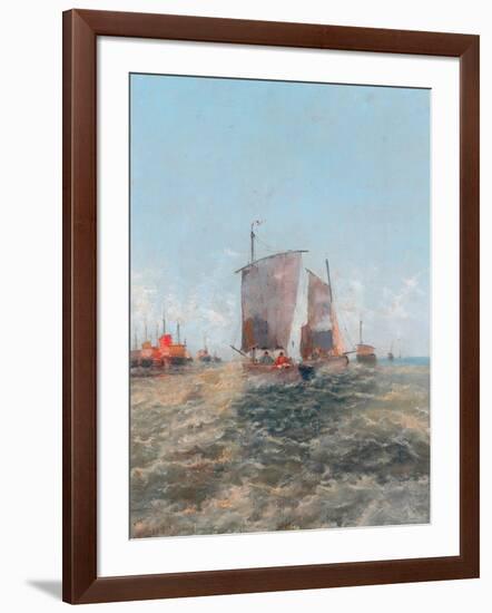 Off The Dutch Coast, 1896-Thomas Bush Hardy-Framed Giclee Print