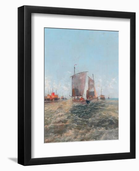 Off The Dutch Coast, 1896-Thomas Bush Hardy-Framed Premium Giclee Print