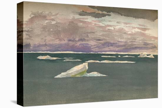 'Off the Edge of the Ice - Gathering Storm, 14th September 1893, (1897)-Fridtjof Nansen-Stretched Canvas