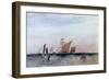 Off the French Coast, C.1820 (W/C on Paper)-Richard Parkes Bonington-Framed Giclee Print