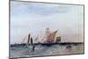 Off the French Coast, C.1820 (W/C on Paper)-Richard Parkes Bonington-Mounted Giclee Print