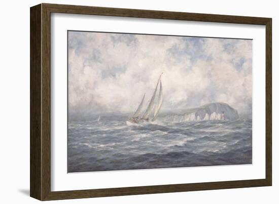 Off the Needles, Isle of Wight, 1997-Richard Willis-Framed Giclee Print