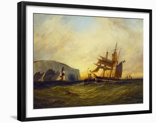 Off the Needles, Isle of Wight-George Gregory-Framed Giclee Print