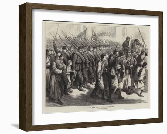 Off the War from Belgrade-Godefroy Durand-Framed Giclee Print