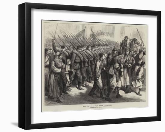 Off the War from Belgrade-Godefroy Durand-Framed Giclee Print