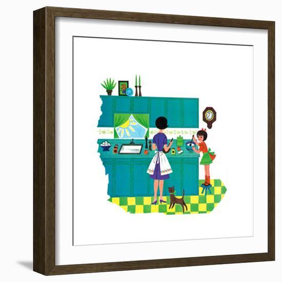 Off to a Good Start - Jack & Jill-Audrey Walters-Framed Giclee Print