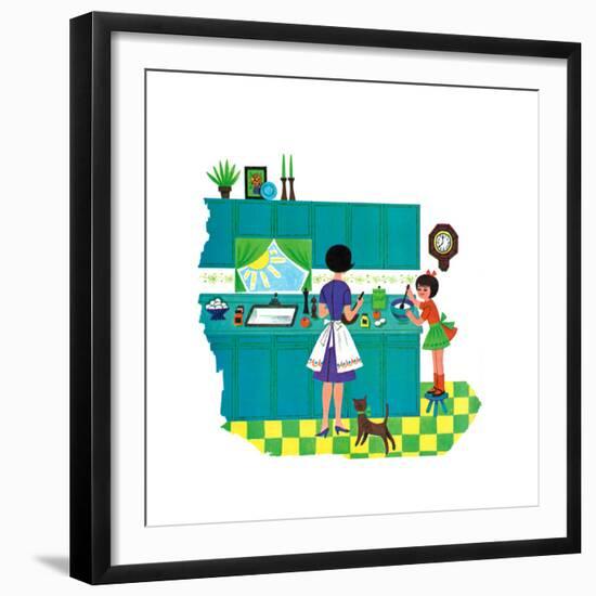 Off to a Good Start - Jack & Jill-Audrey Walters-Framed Giclee Print