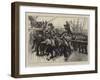 Off to Ashantee, Our Soldiers and Sailors Manning the Capstan-William Small-Framed Giclee Print