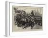 Off to Ashantee, Our Soldiers and Sailors Manning the Capstan-William Small-Framed Giclee Print