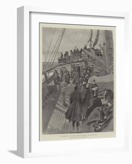 Off to Ashanti, the Loanda Going Down Channel, the Soldiers' Deck-Henry Charles Seppings Wright-Framed Giclee Print