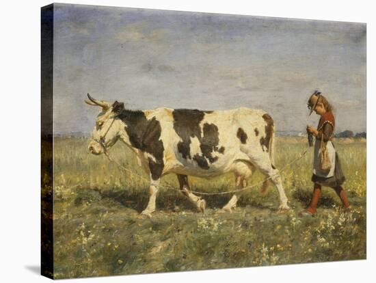 Off to Market-Hans Michael Therkildsen-Stretched Canvas