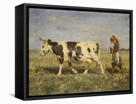 Off to Market-Hans Michael Therkildsen-Framed Stretched Canvas
