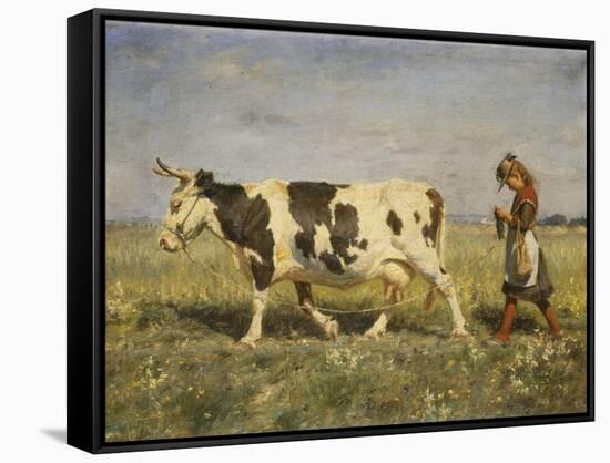 Off to Market-Hans Michael Therkildsen-Framed Stretched Canvas