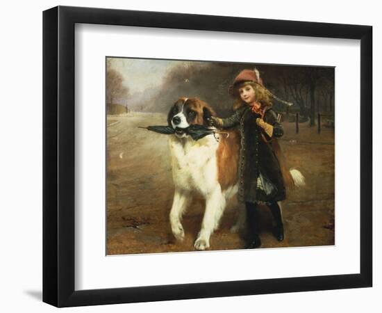 Off to School, 1883-Charles Burton Barber-Framed Giclee Print