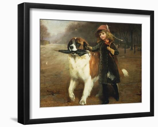 Off to School, 1883-Charles Burton Barber-Framed Giclee Print