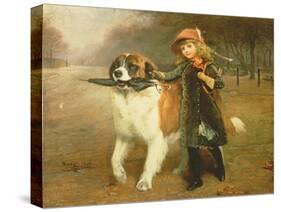 Off to School, 1883-Charles Burton-Stretched Canvas