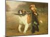 Off to School, 1883-Charles Burton-Mounted Giclee Print