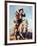 Off to School (or Boy and Girl on Horse)-Norman Rockwell-Framed Giclee Print