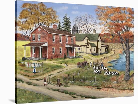 Off to School-Bob Fair-Stretched Canvas