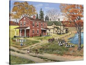 Off to School-Bob Fair-Stretched Canvas