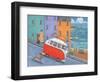 Off to the Beach-Peter Adderley-Framed Art Print