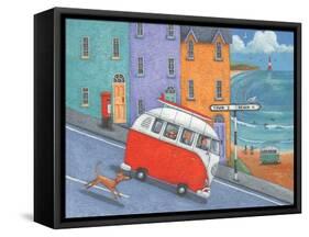 Off to the Beach-Peter Adderley-Framed Stretched Canvas