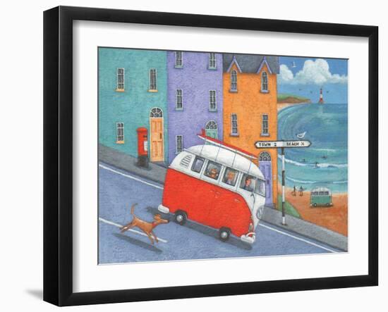 Off to the Beach-Peter Adderley-Framed Art Print