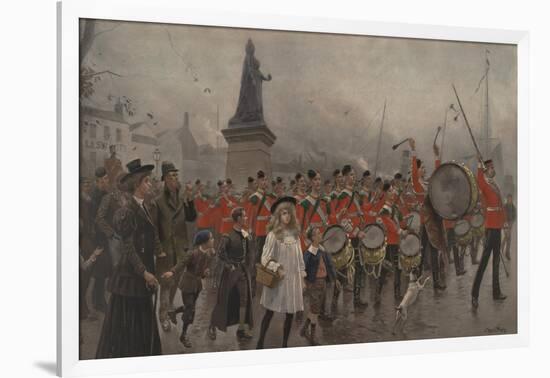 Off to the Front - Yorkshire Regiment, 1899-Maurice Henri Orange-Framed Giclee Print