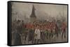 Off to the Front - Yorkshire Regiment, 1899-Maurice Henri Orange-Framed Stretched Canvas