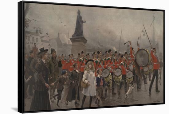 Off to the Front - Yorkshire Regiment, 1899-Maurice Henri Orange-Framed Stretched Canvas