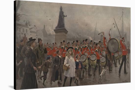 Off to the Front - Yorkshire Regiment, 1899-Maurice Henri Orange-Stretched Canvas