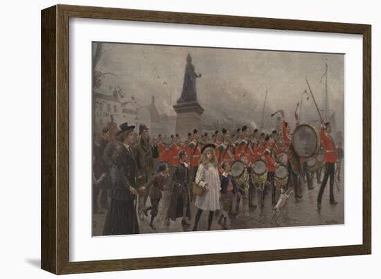 Off to the Front - Yorkshire Regiment, 1899-Maurice Henri Orange-Framed Giclee Print