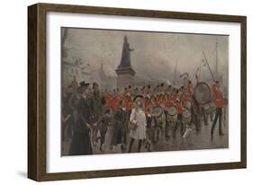 Off to the Front - Yorkshire Regiment, 1899-Maurice Henri Orange-Framed Giclee Print