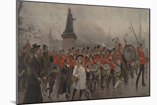 Off to the Front - Yorkshire Regiment, 1899-Maurice Henri Orange-Mounted Giclee Print