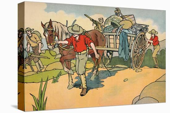 'Off to the Gold-Fields', 1912-Charles Robinson-Stretched Canvas