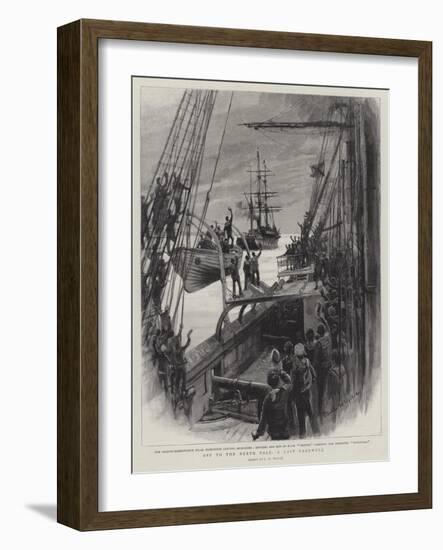 Off to the North Pole, a Last Farewell-Charles William Wyllie-Framed Giclee Print
