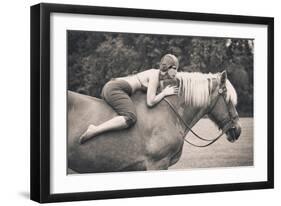 Off To The Races-null-Framed Giclee Print