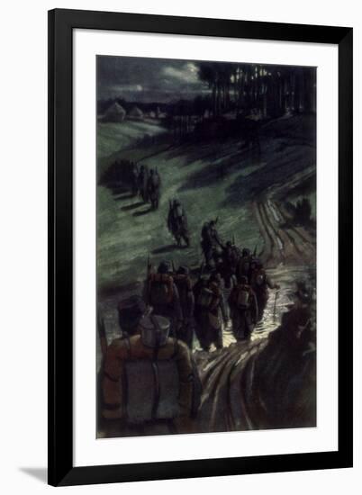 Off to the Trenches, 1915-Michel-Framed Giclee Print