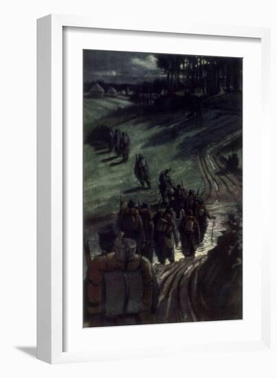 Off to the Trenches, 1915-Michel-Framed Giclee Print