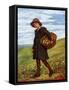 'Off to the Village' by Kate Greenaway-Kate Greenaway-Framed Stretched Canvas