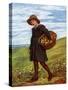 'Off to the Village' by Kate Greenaway-Kate Greenaway-Stretched Canvas