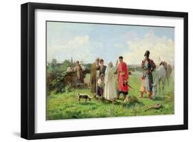 Off to the Zaporozhian Host, 1889-Opanas Georgievich Slastion-Framed Giclee Print