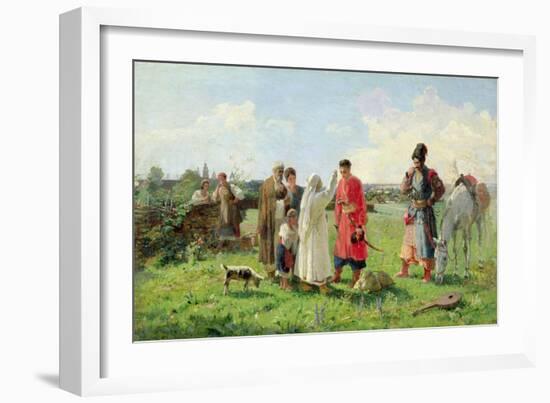 Off to the Zaporozhian Host, 1889-Opanas Georgievich Slastion-Framed Giclee Print