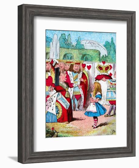 'Off with her head! Alice and her Red Queen', c1910-John Tenniel-Framed Giclee Print