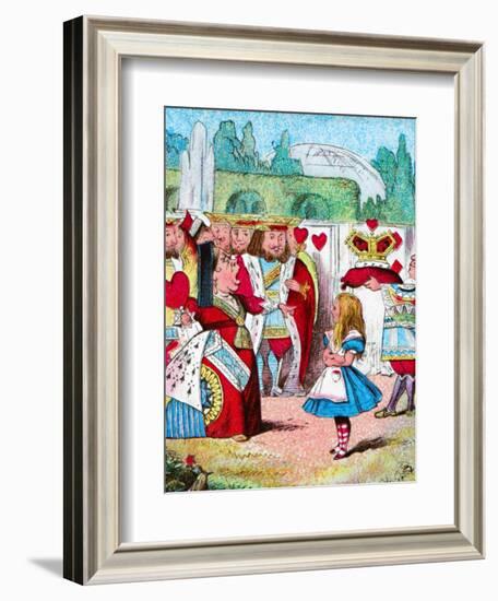 'Off with her head! Alice and her Red Queen', c1910-John Tenniel-Framed Giclee Print