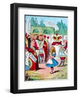 'Off with her head! Alice and her Red Queen', c1910-John Tenniel-Framed Giclee Print